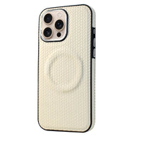 Shockproof Woven Leather MagSafe Case for iPhone 16 Series