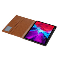 Luxury Business Flip Leather Book Stand Case with Card Slots and Pencil Holder for iPad Pro 11" (2024)