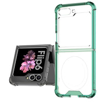 Airbag Anti-Collision Transparent Magnetic Case for Samsung Galaxy Z Flip 6