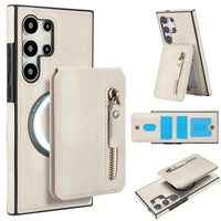 2-in-1 Magnetic Case with Detachable Card Holder & Zipper Wallet for Samsung Galaxy S24 Series