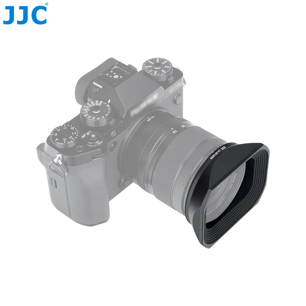 JJC Metal Square Bayonet Lens Hood with Cap