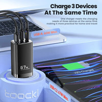 TOOCKI 67W GaN USB Type C Charger