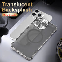 Magnetic Metal Rimless Phone Case for iPhone 15 Series – Sleek Protection