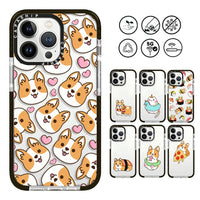 Cute Cartoon Corgi Dessert Soft TPU Shockproof Case for iPhone 16 Series