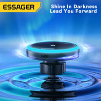 Essager Magnetic 15W Wireless Car Charger & Phone Holder with LED Light