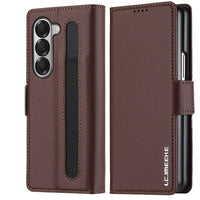 Samsung Galaxy Z Fold 6 Business Leather Case with Pen Holder & Card Slots