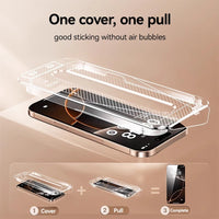 Quick Install Anti-Spy Tempered Glass for iPhone 16 Series