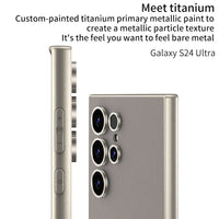 Luxury Metallic Lacquer Leather Phone Case for Samsung Galaxy S24 Ultra