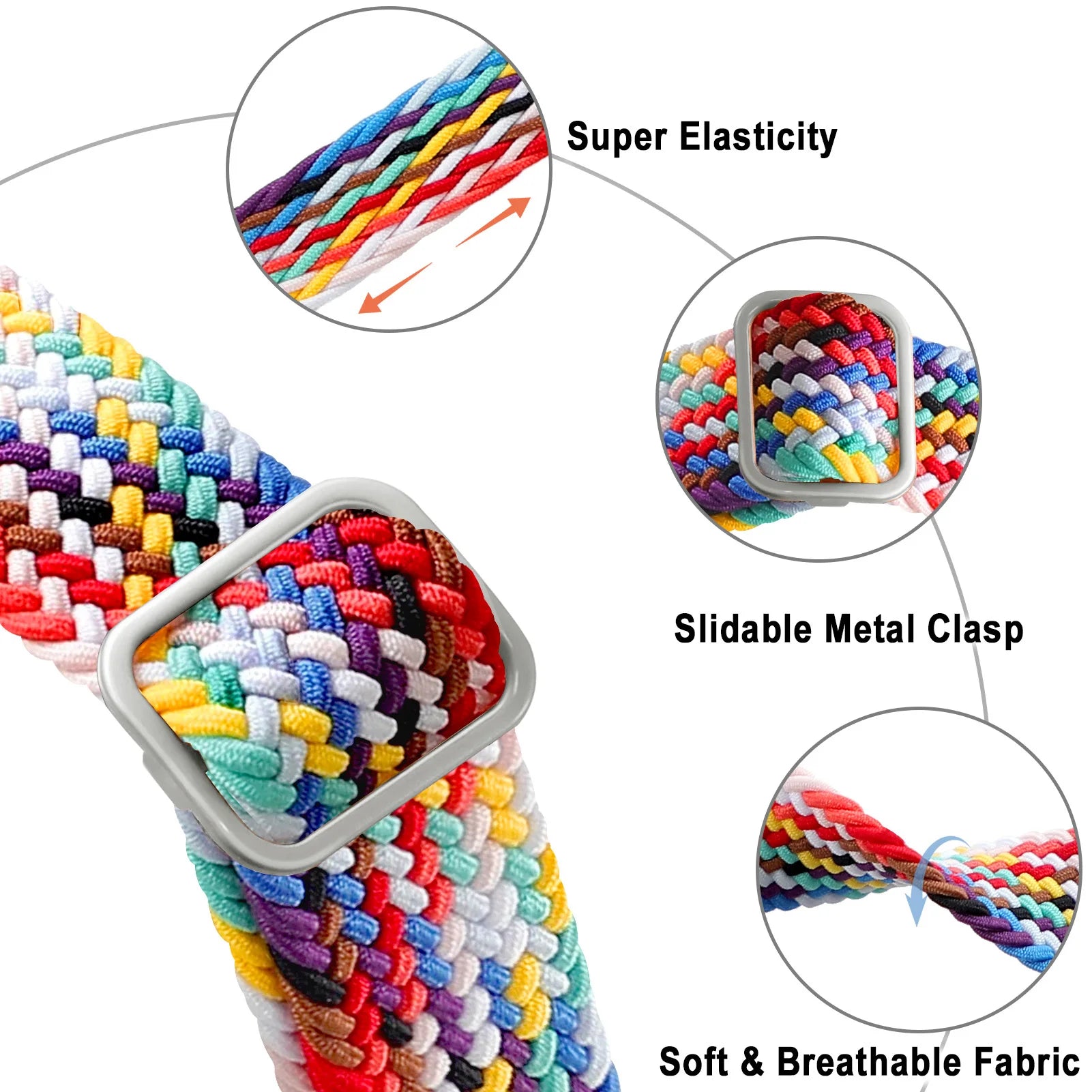 Adjustable Braided Solo Loop Strap for Samsung Galaxy Fit3