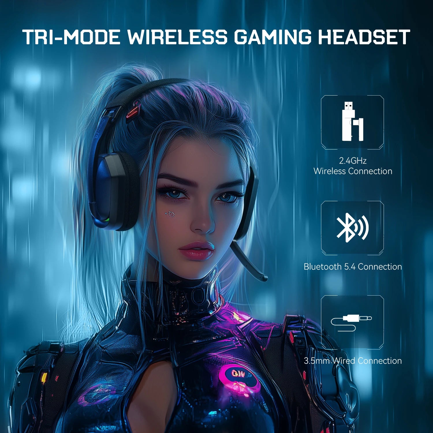 EKSA SuperEQ G19BT Wireless Gaming Headset