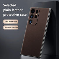 Premium Luxury Plating Leather Case for Samsung Galaxy S24 Series