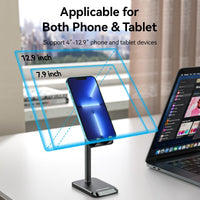 Height Adjustable Desktop Cell Phone Stand