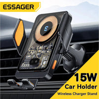 Essager 15W Qi Wireless Charger Car Phone Holder