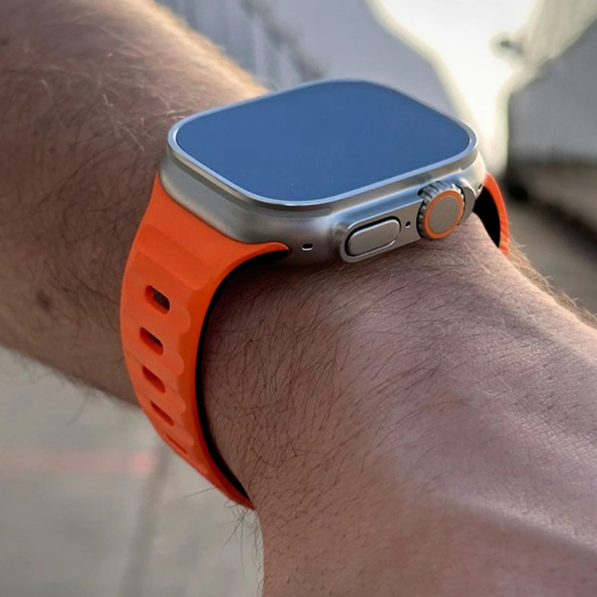 Premium Two-Tone Silicone Strap for Apple Watch