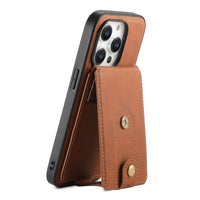 2-in-1 Magnetic Vertical Card Holder Phone Case with Removable Wallet Pocket for iPhone 14 Series