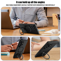 Solid Color Leather Phone Case for Samsung Galaxy S24 Series