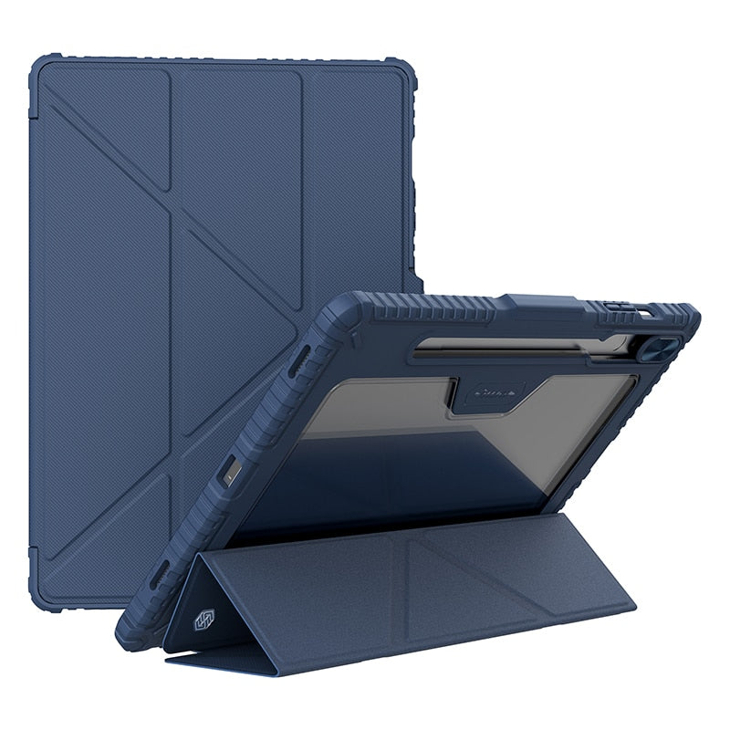 Multi-Angle Folding Cover with Camera Protection for Galaxy Tab S9 Series