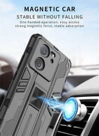 Magnetic Holder Stand Bumper Armor Phone Case for Samsung Galaxy S24 Series – Ultimate Protection & Convenience