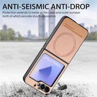 Oblique Cloth Texture Magnetic Case for Samsung Galaxy Z Flip 5