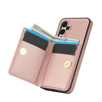 Ring Holder Wallet Leather Stand Case for Samsung Galaxy S24 Series