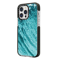 Oil Painting Deep Blue Ocean Soft TPU Shockproof Back Case for iPhone 15 Series