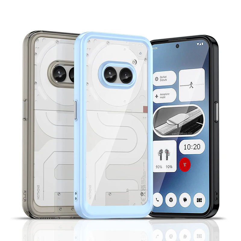 Translucent Soft Frame Shockproof Clear Case Cover for Nothing Phone 2a