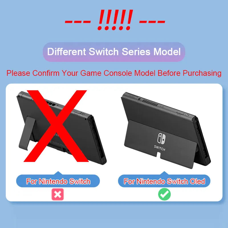 Decorative Front Plate Protective Cover for Nintendo Switch OLED Charging Dock