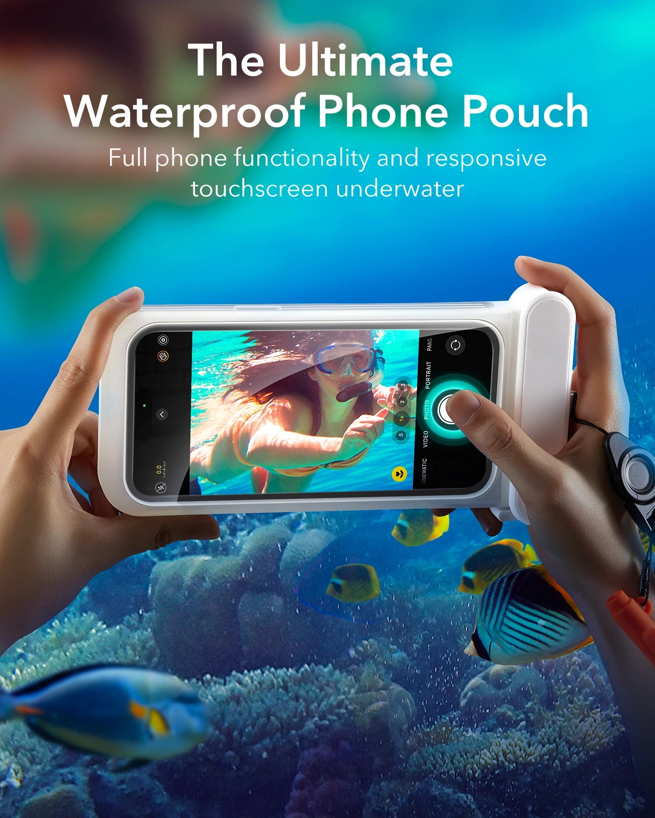 IPX8 Floating Waterproof Cell Phone Bag for iPhone 15 Series