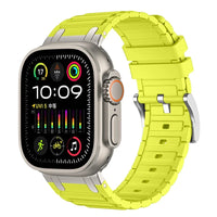 Silicone and Metal Hybrid Strap for Apple Watch Ultra