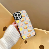 Full Screen Cute Buns Lemonade Soft TPU Shockproof Back Case for iPhone 15 Series