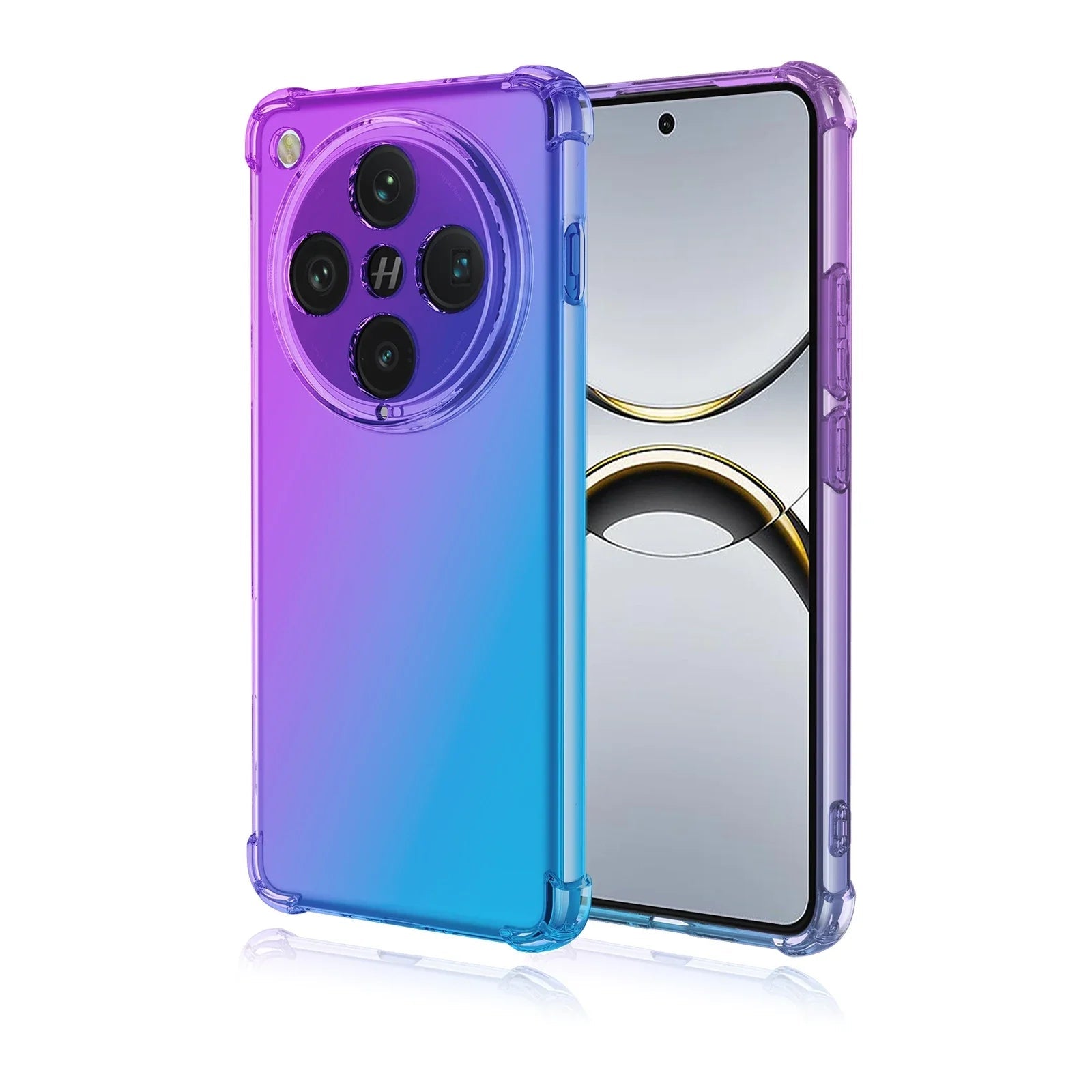 Shockproof Transparent Gradient TPU Case for OPPO Find X8 Series