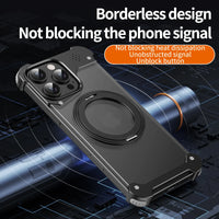 Aluminum Alloy Magnetic Bumper Case for iPhone 16 Series