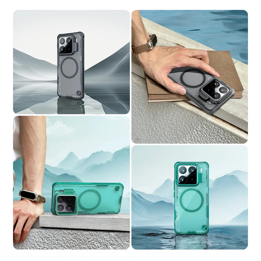 Eco-Friendly Magnetic Case with Camera Stand for Xiaomi 15 Series