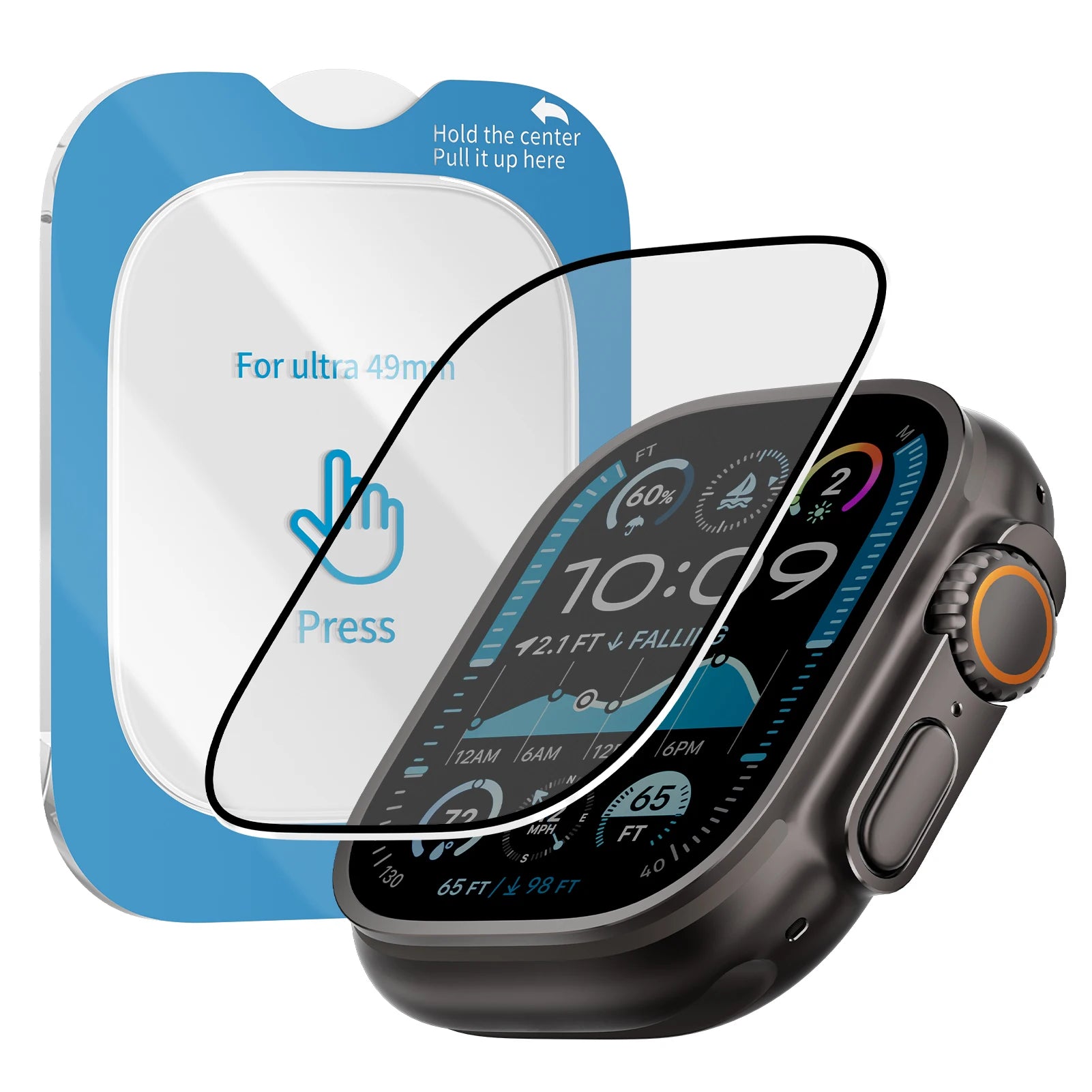 Tempered Glass Screen Protector for Apple Watch Ultra 2