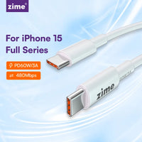 Zime 60W USB-C to USB-C PD Fast Charger Cable