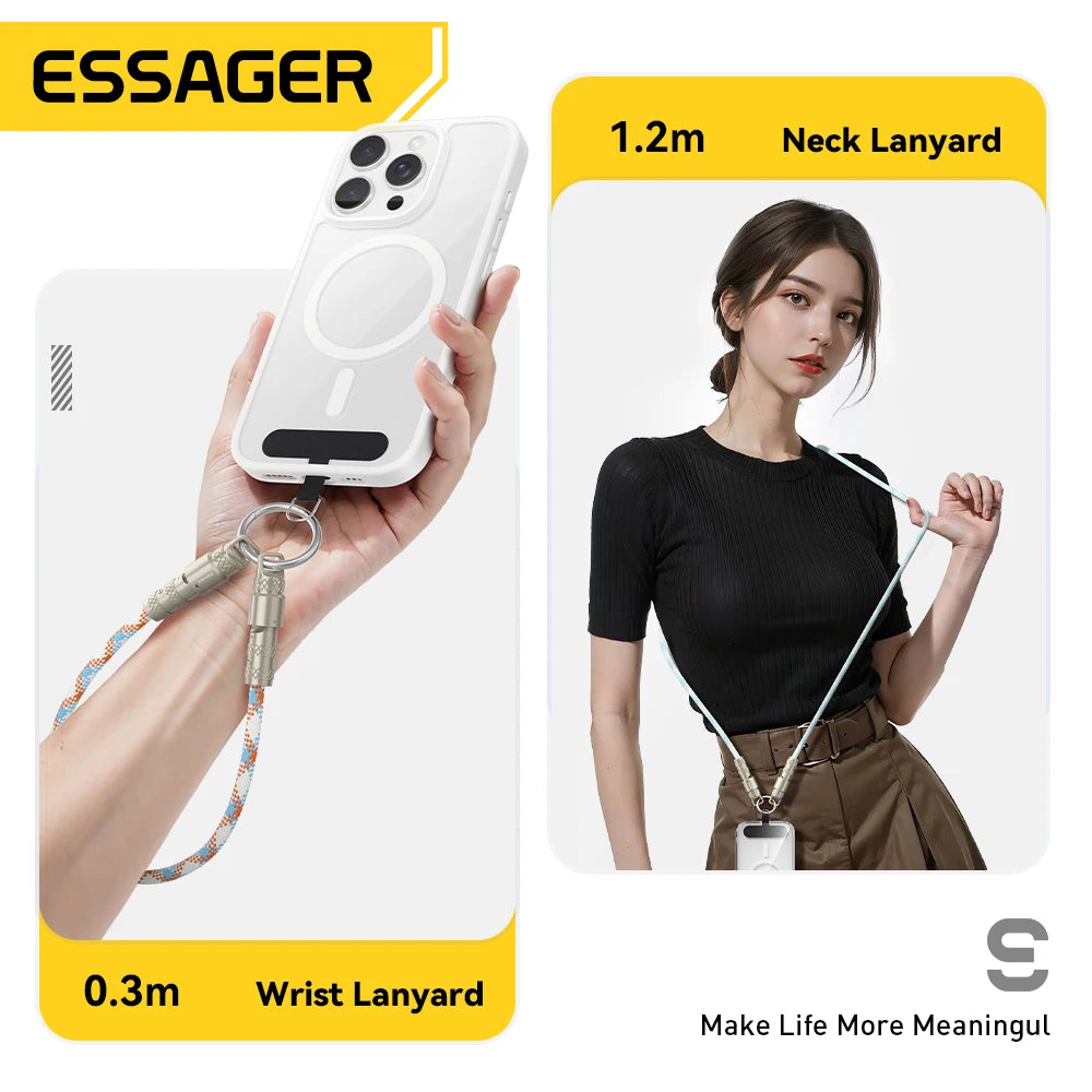 Essager 60W USB-C to Type-C Lanyard Charging & Data Cable