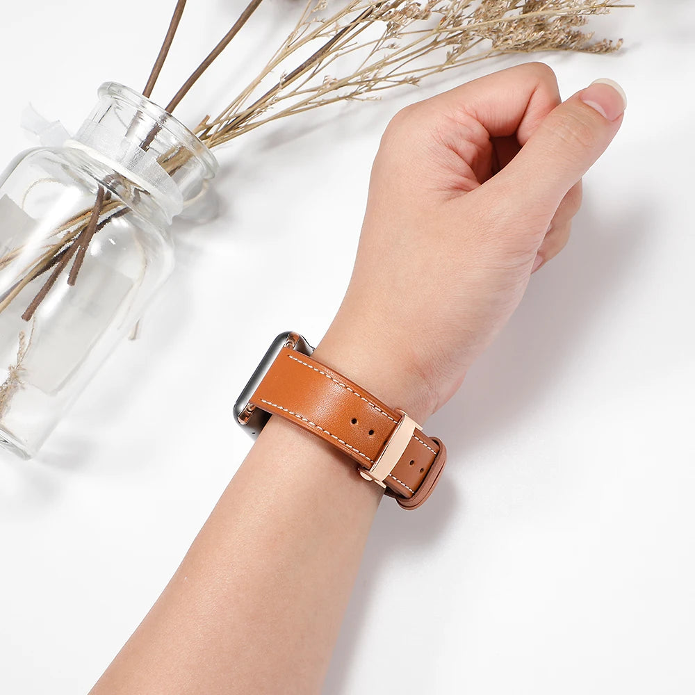 Classic Leather Strap for Apple Watch