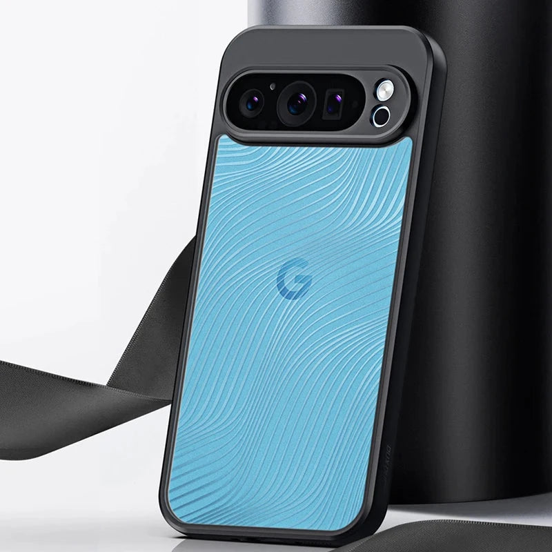 Shockproof PC+TPU Flowing Line Matte Anti-Fingerprint Case for Google Pixel 9 Series – Durable & Stylish Protection