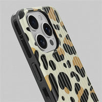 Chic Leopard Spot Silicone Case for iPhone 15 Series