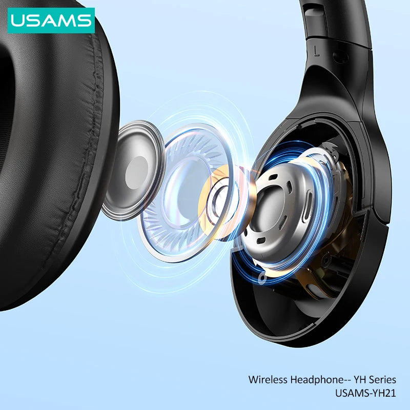 USAMS Bluetooth 5.3 Sport Headphone with 40mm Driver Unit