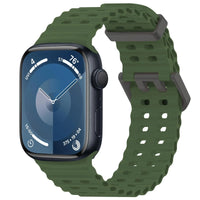 Marine-Grade Silicone Ocean Strap for Apple Watch