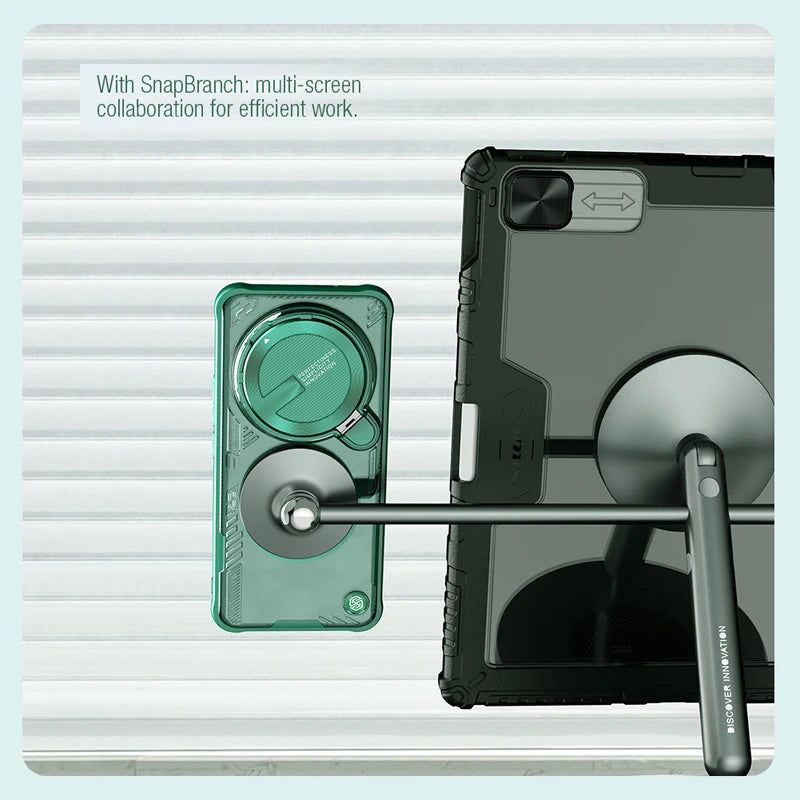 Xiaomi 14 Ultra Magnetic Transparent Clear Case with Flip-style Camera Lens Stand