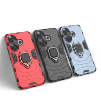 Xiaomi Poco F6 Armor Case with Finger Ring Holder Stand
