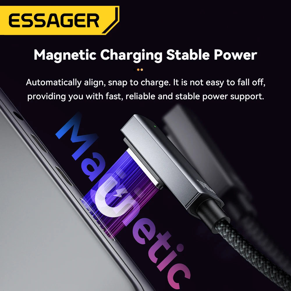 Essager 140W USB-C to MagSafe 3 Charging Cable