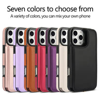 Leather Lanyard Wrist Strap Wallet Case with Card Holder for iPhone 16 Series