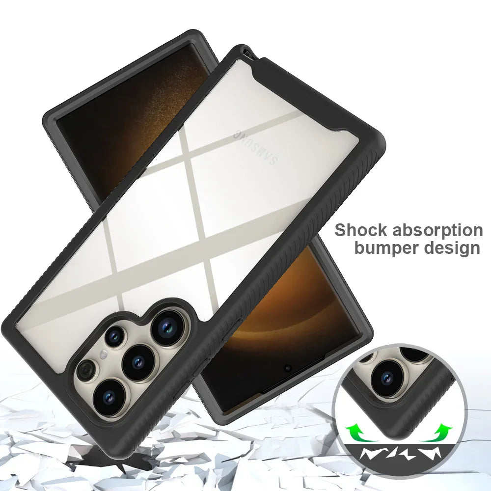 Samsung Galaxy S24 Series Armor Case with PET Screen Protector