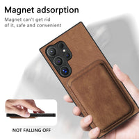 Magnetic Leather Wallet Case with Card Holder for Samsung Galaxy S23 Series