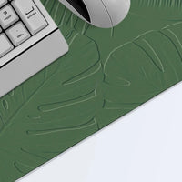 Green Leaves Gaming Mouse Pad with Anti-Slip Rubber Base