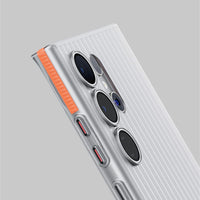 Magnetic Hard Case with Elegant Corrugated Design for Samsung Galaxy S25 Series