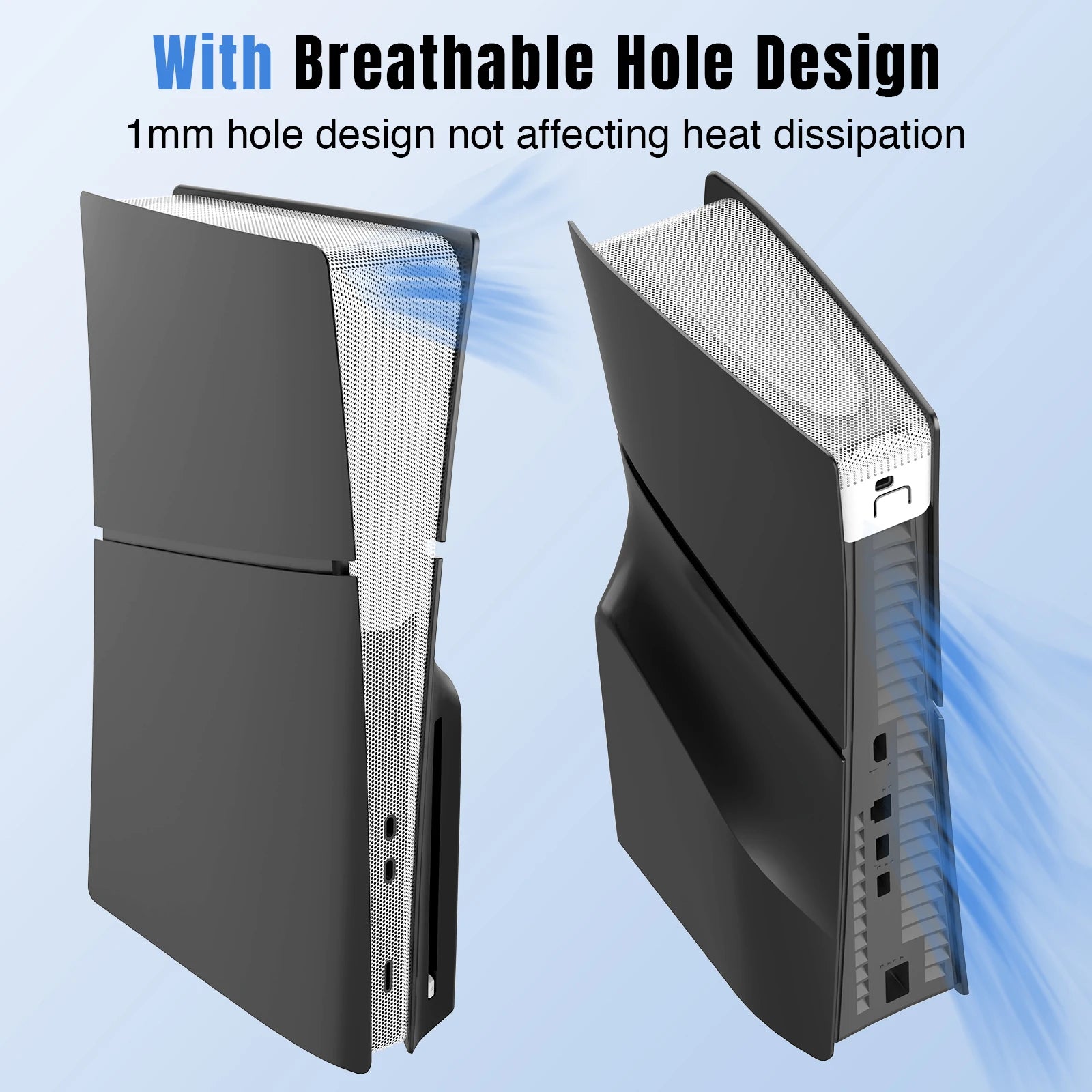 PlayStation 5 Slim Dust Cover Net with Heatsink Barrier - Protect and Cool